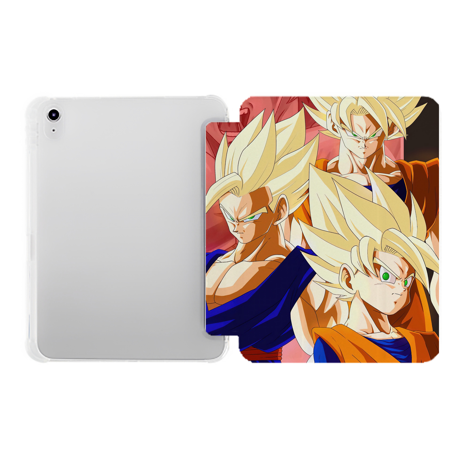 （画像用） ドラゴンボール DRAGON BALL IPad ケース ペン収納付き 三つ折りスタンド PUレザー×シリコン 対応機種9.5/10.5/10.9インチ